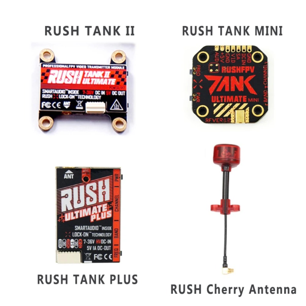 Fpv Drone Frame - Émetteur vidéo RUSH TANK Ultimate II/Mini/PLUS/Solo